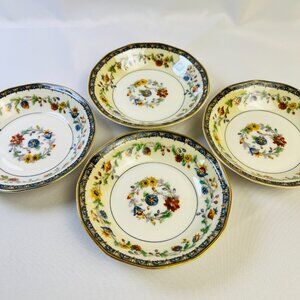 Theodore Haviland Limoges Vintage Chateaudun Berry Fruit Dessert 5” Bowls 4 Pcs.